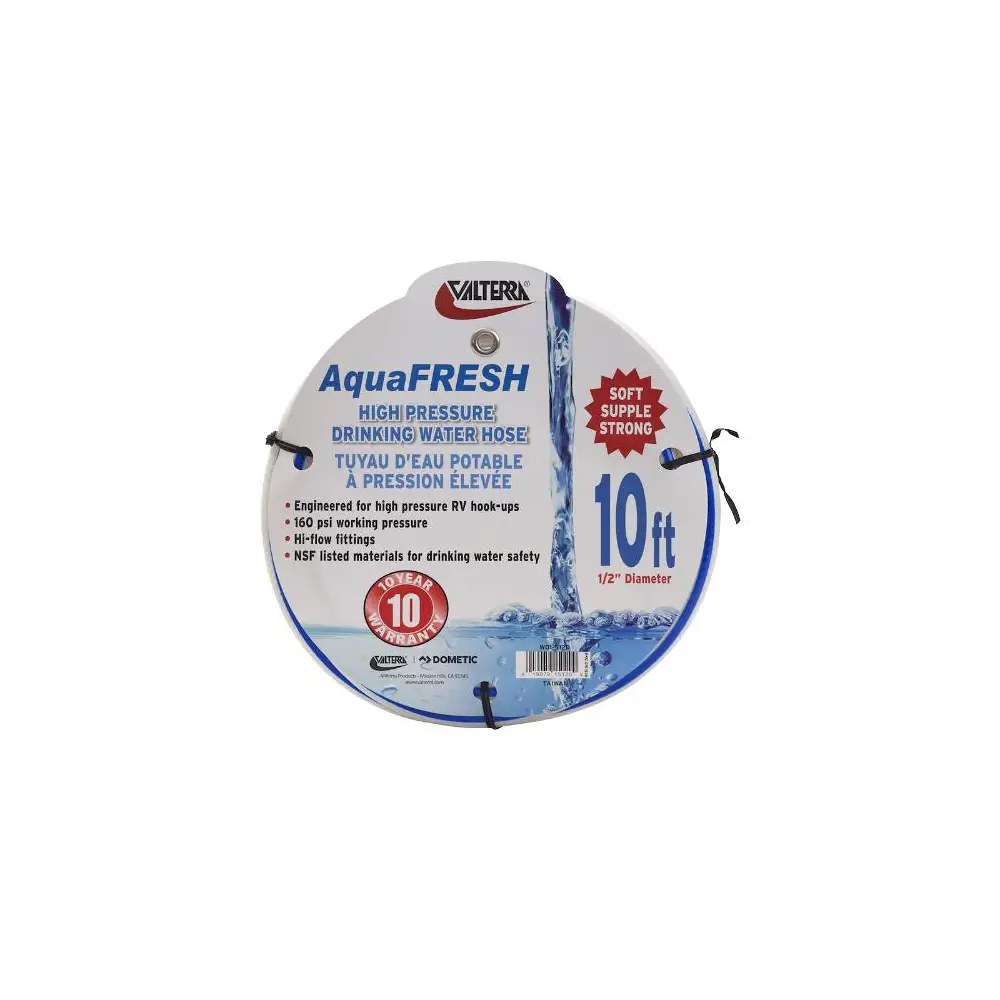 Aqua Fresh Fresh Water Hose - 10' Length - VALW01-5120